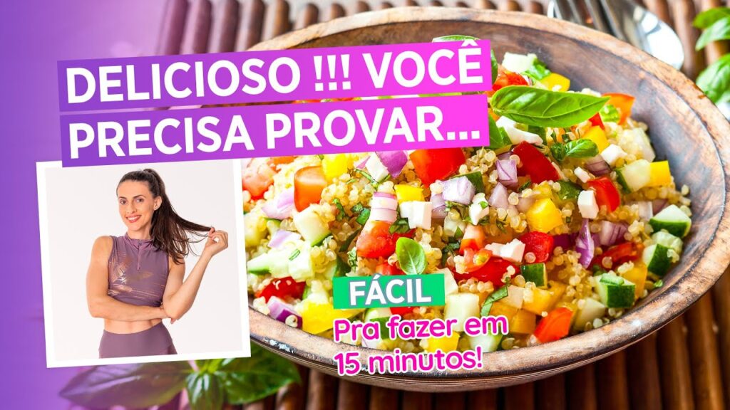 JANTAR rápido pra EMAGRECER SEM PASSAR FOME Salada de quinoa VIDA